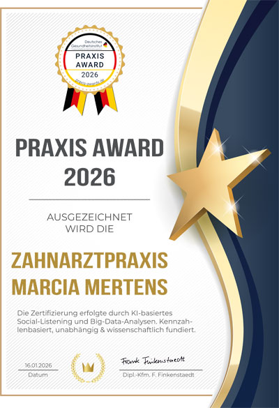 Deutsches Gesundheitsinstitut - Praxis Award 2026 - Urkunde